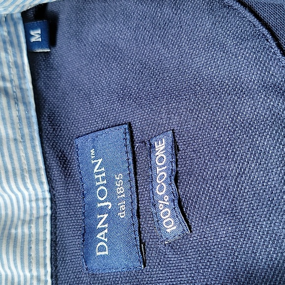 NWT Dan John Men's Navy Polo Shirt Size Medium - Picture 3 of 9